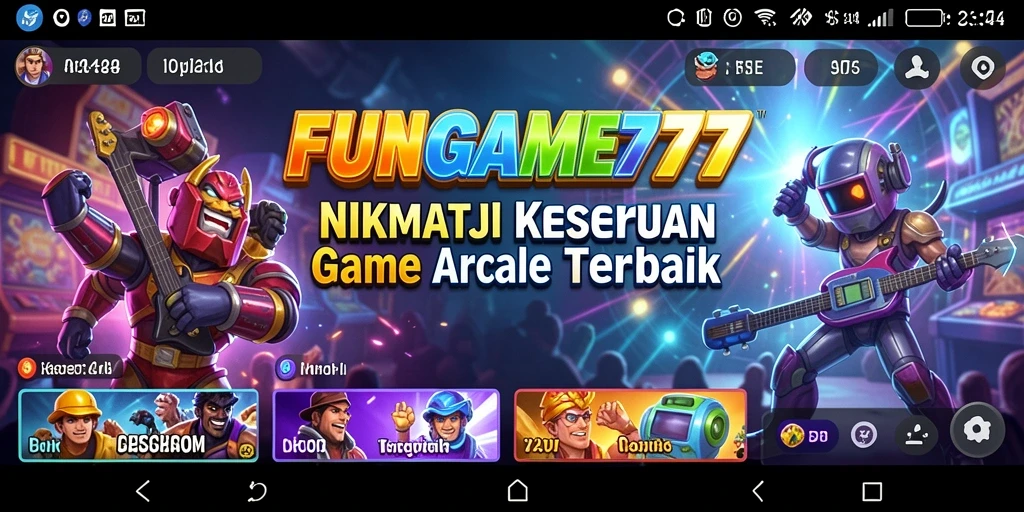 Tampilan gameplay seru dan penuh aksi di FUNGAME777.