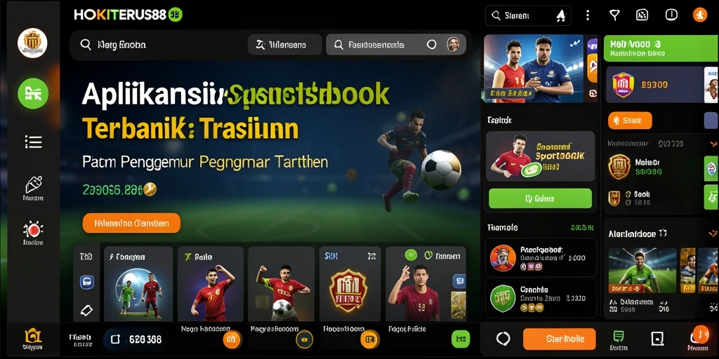 Tampilan menarik dari permainan taruhan HOKITERUS88 dengan pengalaman Sportsbook yang imersif.