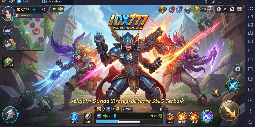 Tampilan gameplay IDX777 dengan elemen strategi yang menarik.