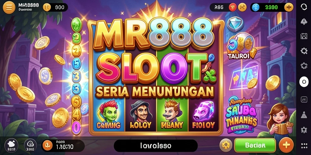 Tampilan gameplay menarik dari slot MR888 dengan efek visual yang menawan.