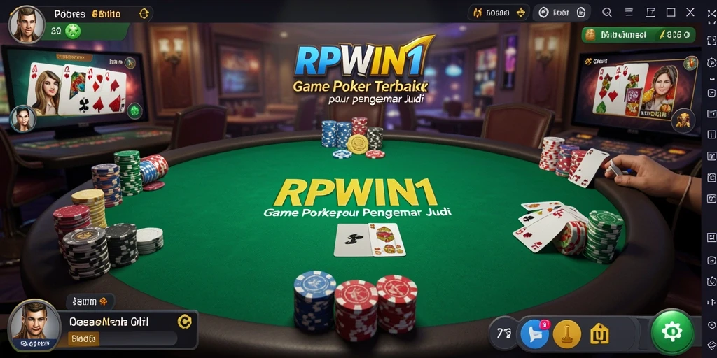 Tampilan gameplay Poker yang mendebarkan dan interaktif di RPWIN1.