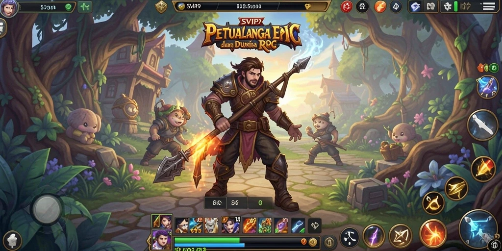 Screenshot gameplay menampilkan pertempuran epik dalam SVIP9.